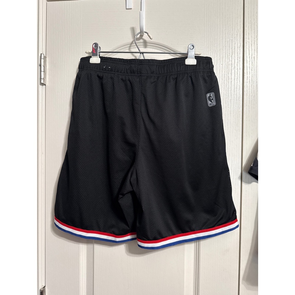NBA Black East West Patch‎ Mesh Basketball Shorts Athletic Y2K - Picture 3 of 6